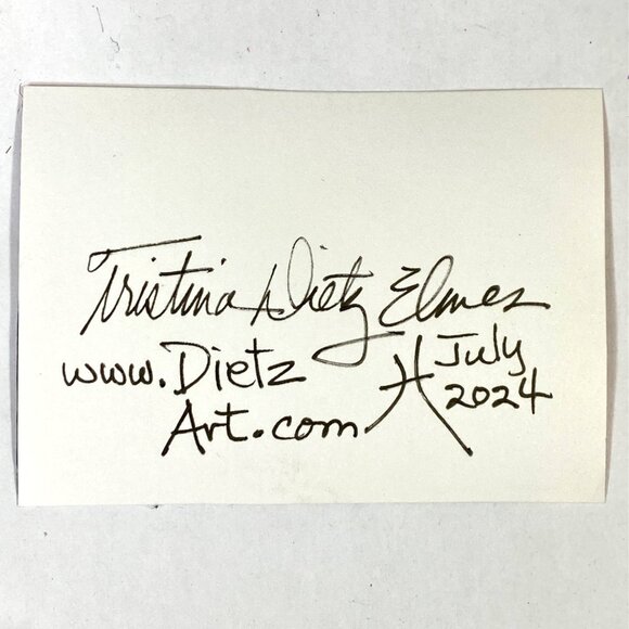 ACEO Original Halloween Collage Art Tristina Dietz Elmes Trade Card ATC - Picture 2 of 2